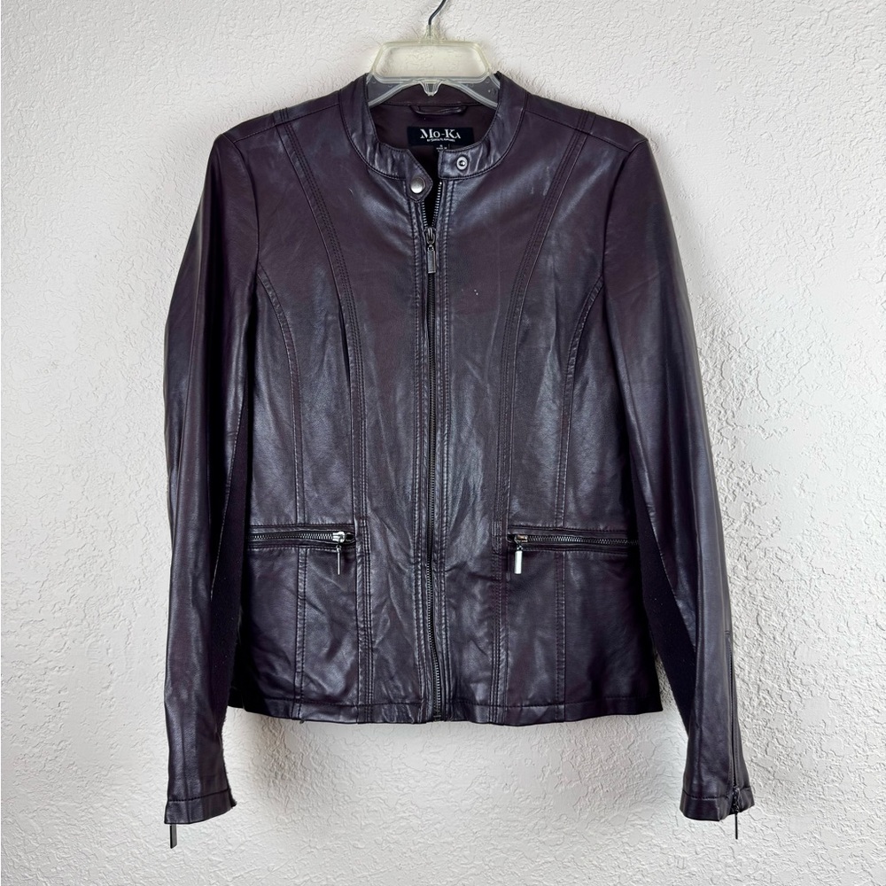 Mo-ka Faux Leather Jacket Women’s Small